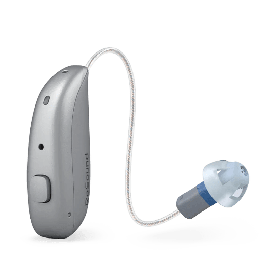 A ReSound Nexia 5 MicroRIE rests on a white background.
