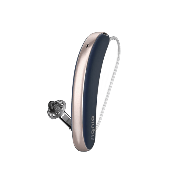 A Signia Styletto 7IX sits on a white background.