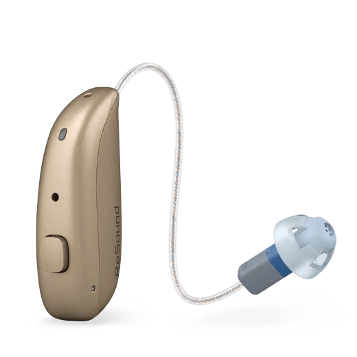 A ReSound Nexia 7 MicroRIE rests on a white background.