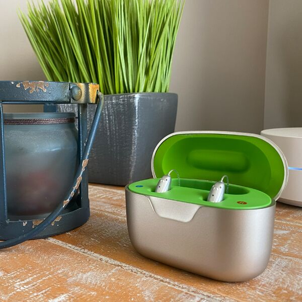 The Security (single) – Phonak Audéo Life Lumity L90 Waterproof Hearing Aids Mockup 4 of hearing pod cases